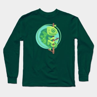 Chameleon on branch Long Sleeve T-Shirt